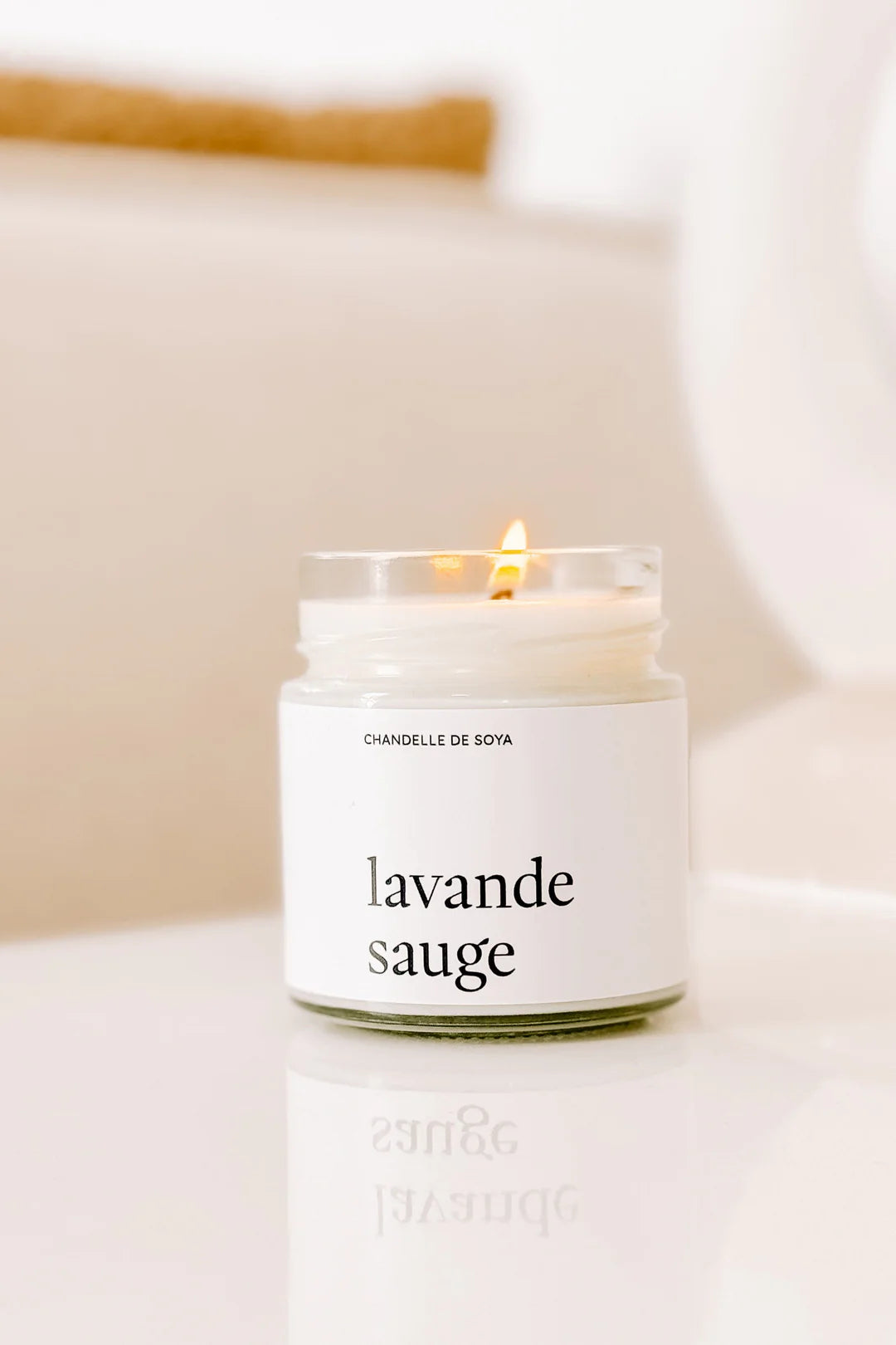 Chandelle de soya - Marée Chandelles - Lavande sauge